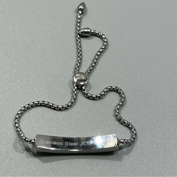 JMC Crystal Bar Slider Bracelet Adjustable Slide Closure For The Perfect Fit - Picture 6 of 6